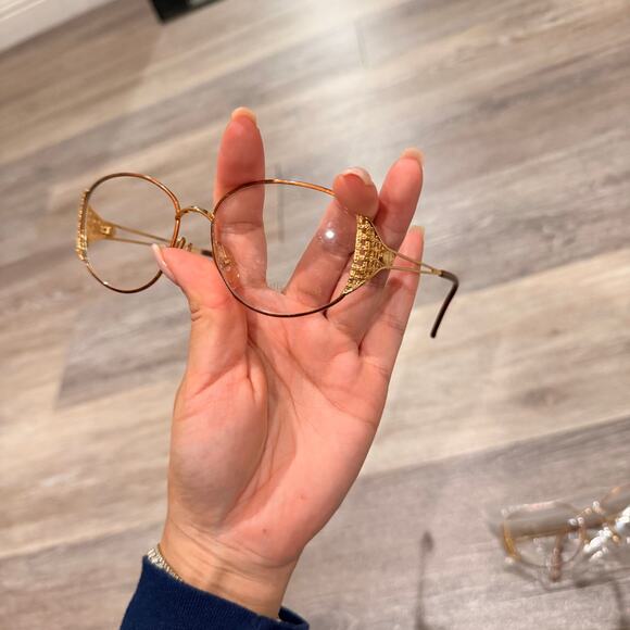 Christian Dior Vintage Gold Frame Reading Glasses - Picture 3 of 9